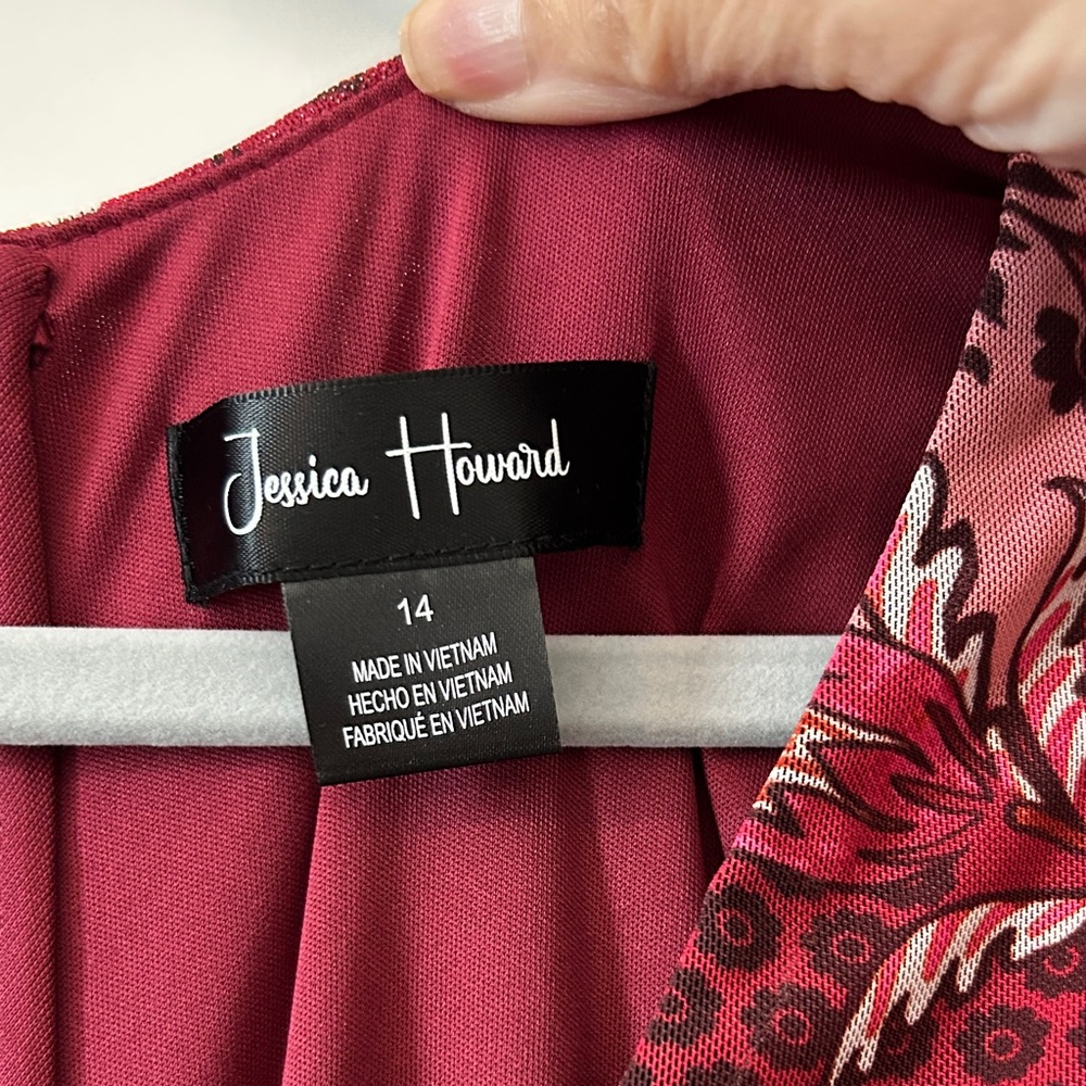 Jessica Howard Pink Floral Midi Dress - Picture 3 of 5